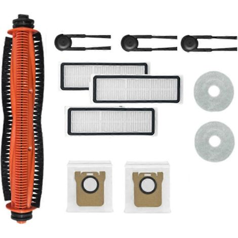 Set mit 12 Zubehörteilen für den Xiaomi Mijia M40S/OV31CN Staubsauger: Hauptwalze, Seitenbürste, HEPA-Filter, Reinigungstuch und Staubbeutel. (1/5)