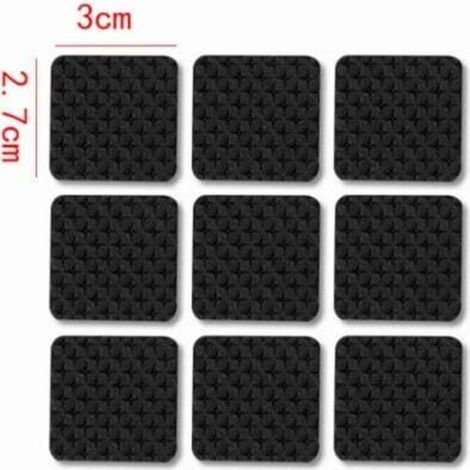 60 Pièces Patins en Caoutchouc Antidérapants, Pieds Caoutchouc Patins Autocollant Protecteurs de Meubles Protecteurs, Patins de Protection pour Sols en Boi, Pieds de Table, Chaise (1/3)