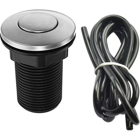 1 tige de bouton poussoir pour toilettes, acier inoxydable (1/4)