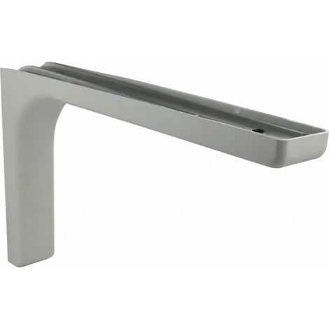 Leonard-Winkel aus weißem, kunststoffbeschichtetem Stahl, H 14,4 x T 24 cm CIME