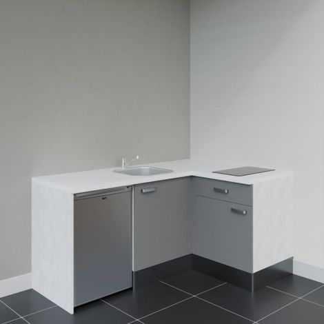 Kitchenette d'angle KA01L-PT électroménager inclus (1/4)
