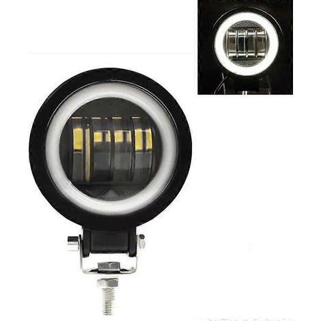 Projecteur de travail LED 3 pouces pour voiture, camion, moto tout-terrain, éclairage auxiliaire, 12 V/24 V, antibrouillard, blanc 6000 K, 1 x 40 W rond (1/5)