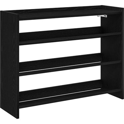 Maison Exclusive - Scarpiera Nera 80x25x62 cm in Legno Multistrato