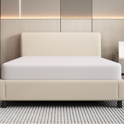 Matratze 200x90x16 cm weiß aus Schaumstoff mit Härtegrad H3 (1/5)