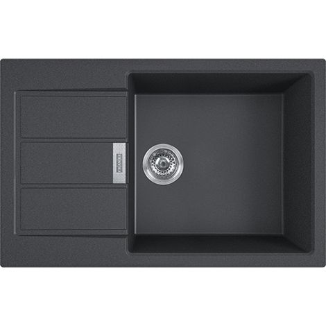 Fregadero empotrado FRANKE Sirius - 2.0 S2D 611-78 de Tectonite® con cubeta XL Negro (1/2)