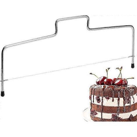 Coupe-gâteau réglable à fil - Outil de découpe et de pâtisserie facile à nettoyer - pâtisser deviendra un vrai plaisir et vos gâteaux seront parfaitement réussis grâce à lui