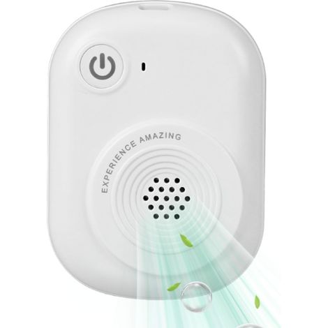 Mini-Kühlschrank-Deodorant, Luftreiniger und Sterilisator, Ozongenerator, Geruchsentferner, antibakteriell, zum Aufclipsen, USB-Anschluss, für Zuhause, Haustiere, Kleiderschrank, Kühlschrank, Auto