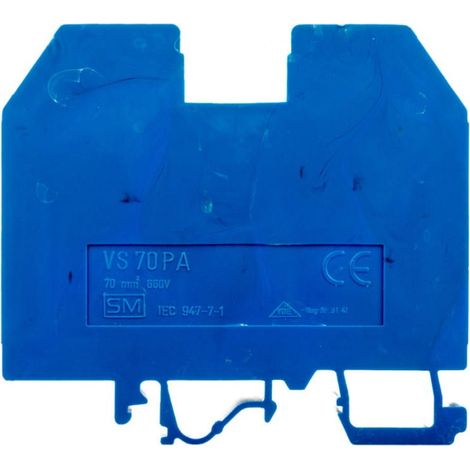 Connettore filettato per binario 70mm2 blu VS 70 PAN 003901189