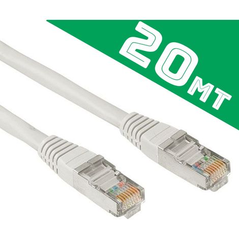 Trade Shop - Cable Ethernet Lan Rj45 20 Metros Cat5 Bobbin Ya Cableado Y Probado - (1/2)