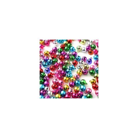 Mini Cloches Colorées 100 Pièces Coloré en Métal Grelots Petites Cloches Colorées Mini Cloches Décoratives Multicolore Grelots Clochettes en Métal pour Décorations de Noël (1/5)