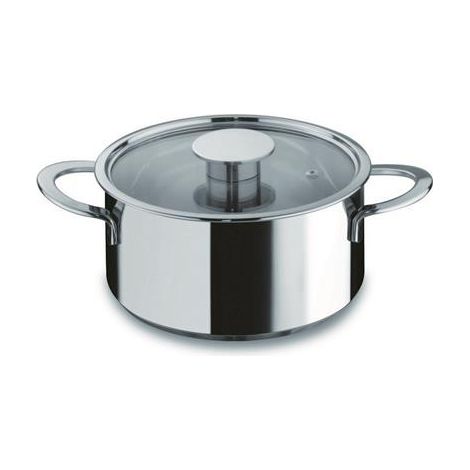 MEPRA Casseruola Fonda Gourmet  Inox Con Coperchio 22 cm