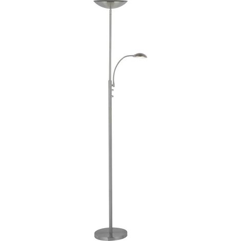 BRILLIANT lampe Rosanna LED rondelle de plafond bras de lecture fer 1x LED 18W intégrée, (1650lm, 3000K) Échelle A ++ à E Projecteur et bras de lecture réglables via variateur rotatif (1/3)