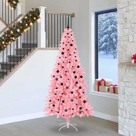 vidaXL Árbol de Navidad Rosa 240 cm PVC (1/5)