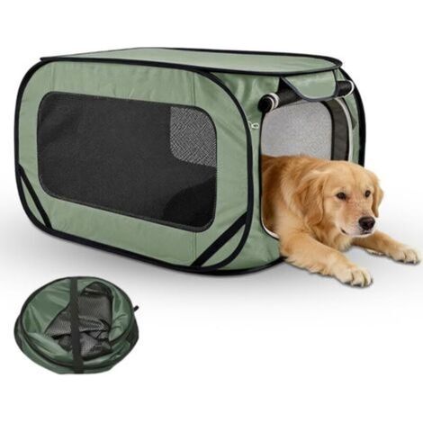 Parc pour chiots, enclos pour animaux, enclos portable pour chien, chat, lapin, enclos portable pour chien, chat, lapin (style 2 - vert) (1/5)