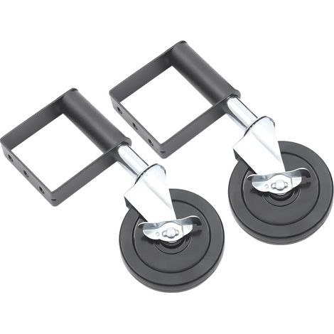 Roue de support de portail, robuste, capacité de 100 kg, noir (1/5)