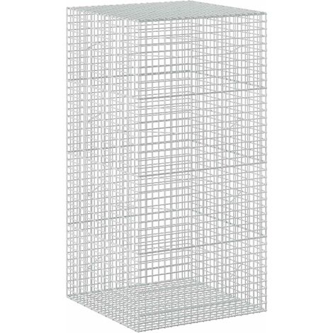 Gabion avec fil de 3,5 mm et maille de 5x5 cm 100x100x200 cm vidaXL (1/5)