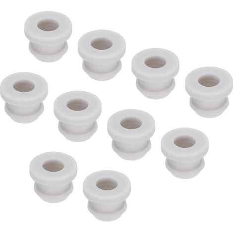 20Pcs Œillet Caoutchouc à Pression Diamètre Montage 8mm, ID 5,5mm Passe Cable Joint Anti-Rayures Gris pour Boîte Électrique Et Conduit de Câble (1/5)