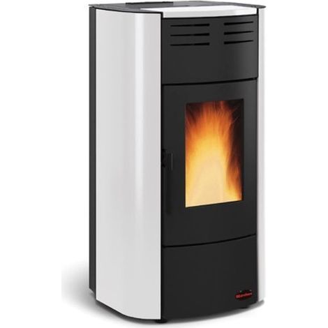 TermoStufa a Pellet Nordica Extraflame Raffaella Idro 19 Kw Bianca Mod. 1280305 (1/4)