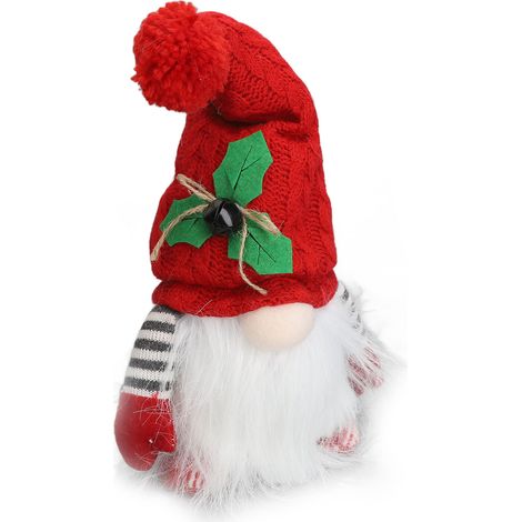 Poupée Lutin de Noël Décorative Artisanale avec Lumière, Ornement pour Maison et Salon de Beauté (1/5)