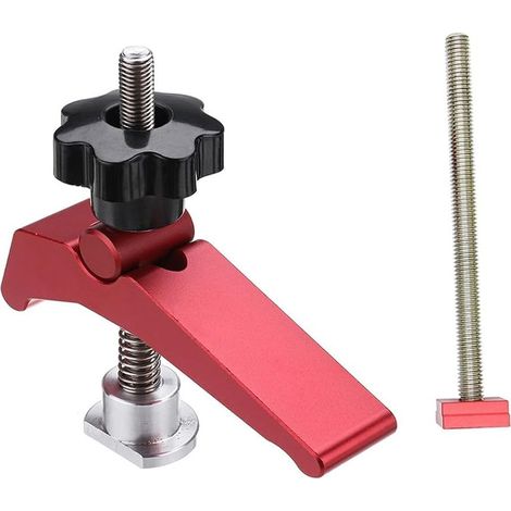 [JAMAIS UTILISÉ] Pince de maintien, perceuse, établi, gabarits, tables en T, panneaux finis (1 pièce (1/4)