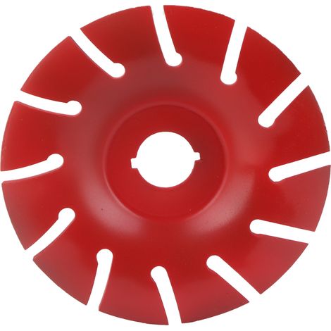 Wood Carving Disc Shaping Wheel 125mm Stainless Steel 12T Accessory for Angle Grinder Red
