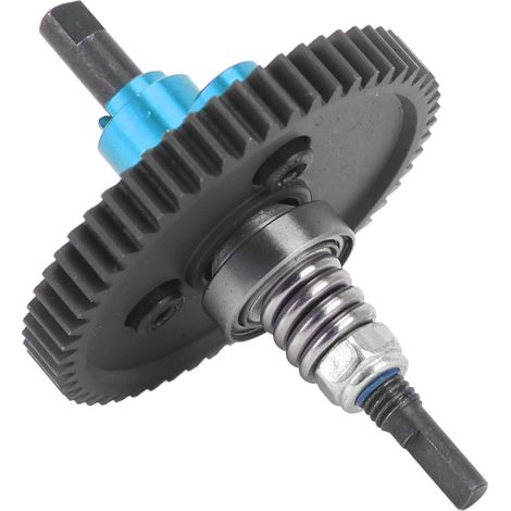 Ensemble d'embrayage à glissement complet avec pignon droit 54T, en aluminium et acier, pour voitures RC Traxxas Slash 1/10 (bleu). (1/5)