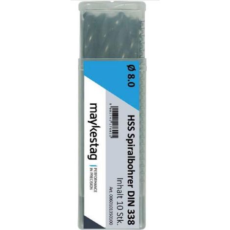 Alpen 0060100075100 Broca HSS 0,75 mm Pack de 10