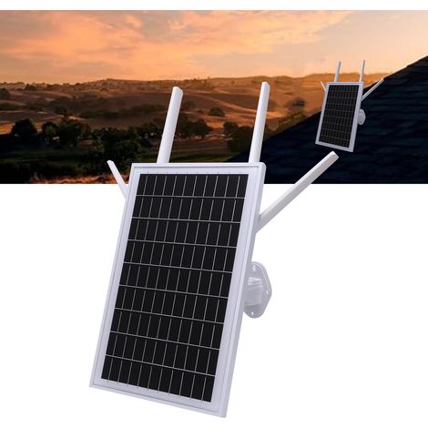 Modem router 4G LTE con pannello solare da 15 W, impermeabile IP66, per camper, telecamera di sicurezza esterna, WiFi wireless (1/4)
