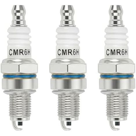 3 Stück CMR6H Zündkerzen für Stihl MS170 MS171 MS181 MS211 FS90 MS231 MS241 FS100 FS110 BG56 NGK 3365 Rasenmäher, Laubbläser, Freischneider, Kettensägen - (1/5)