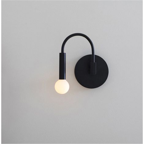 Lampe créative bras angle rotatif noir applique salon chambre chevet étude hôtel allée applique (1/5)