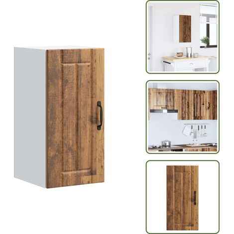 vidaXL Armoire murale de cuisine Lucca vieux bois bois ingénierie