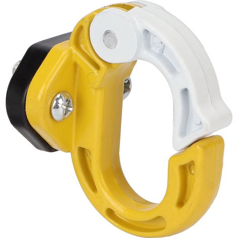 Crochet de porte-bagages avant pour moto, sacoche pour bagages et casque, alliage d'aluminium, capacité de charge de 12 kg pour scooters électriques (jaune et blanc) (1/5)