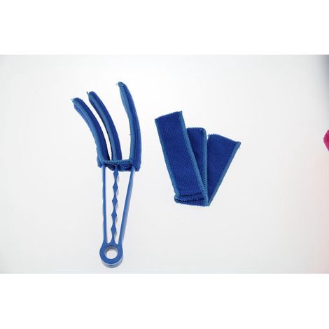 Nettoyant pour stores, volets de fenêtre, climatiseur, outil de dépoussiérage pour nettoyage à sec et humide (1/5)