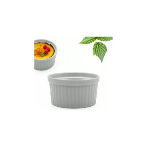 Molde para hornear brûlée de 200 ml, recipiente resistente al calor de 9 cm, recipiente TR-16-1215A