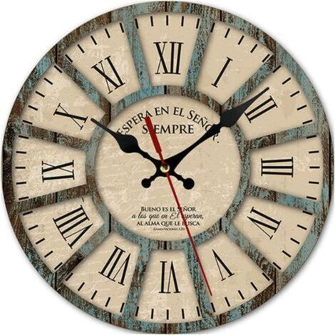 Horloge murale numérique silencieuse à chiffres romains pour murs 12 pouces, horloge à quartz silencieuse sans tic-tac à piles ronde facile à lire pour la maison/le bureau/la salle de classe/l'école