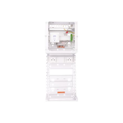Casanova - Tableau de communication C-Start 625 THD - Grade 3TV + DTI - 8 RJ45 Cat. 6A blindu00e9s - 2 x 2P+T - Ru00e9f : CST625G3CUC (1/2)