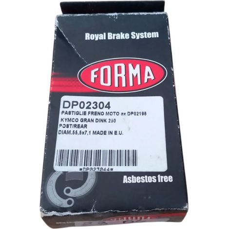 Pastigle freno moto per kymco gran dink 250 (1/3)