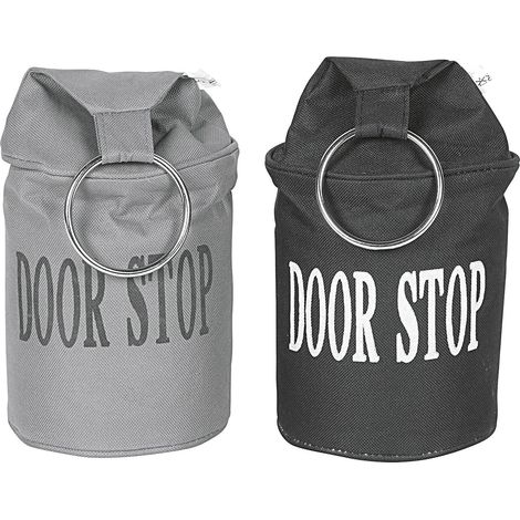 Türstopper doorstop 2,76 kg 34cm Ø13,5cm grau/schwarz