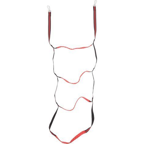 Échelle de corde marine bateau 4 marches rouge pour canot pneumatique kayak bateau à moteur canoë (1/5)