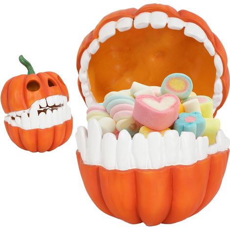 Scatole portaoggetti universali per Halloween, organizer portaoggetti per Halloween, scatole porta caramelle leggere e decorative a forma di zucca per feste autunnali e adulti
