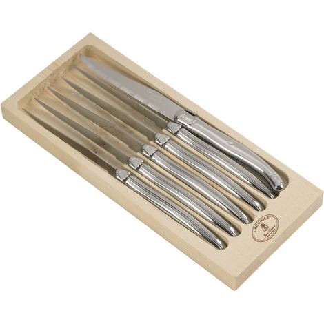 Jean Dubost - Coffret 6 couteaux steak inox laguiole