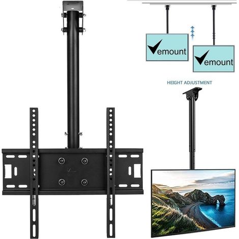 Support De Moniteur Tv 37" à 55" Montage Mural Plafond 360° Jusqu\'à 50kg (1/5)