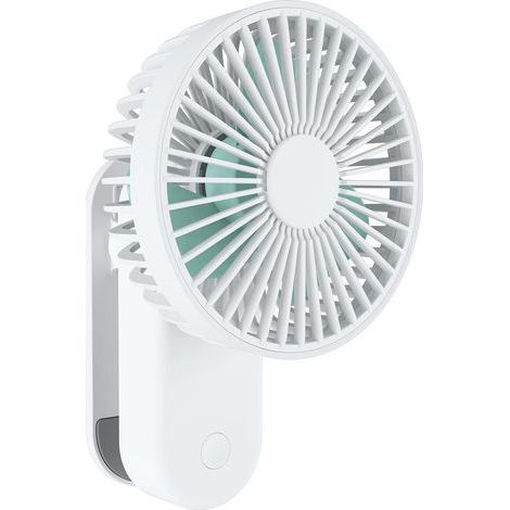 Mini Ventilateur à Pince 4000mAh, Ventilateur à Clip avec Support Magnétique, Ventilateur Portable USB 3 Vitesses, Puissant et Silencieux pour Maison, Bureau, Table, Camping etc (Blanc)-Ensoleillé (1/5)