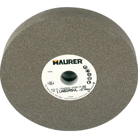 Mola Abrasiva Corind.Maurer 125X15X16 Gr 80