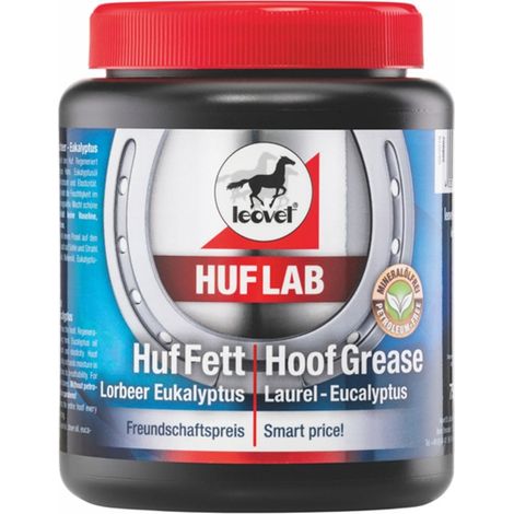 Huf Lab grasso per zoccoli con Alloro ed Eucalipto rigenera gli zoccoli fragili e li mantiene elastici 750ml