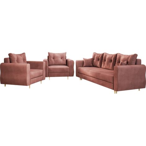 Conjunto de muebles tapizado Veldala 106, Manila 29, Función de descanso, 0, Almacenaje, Tapiz