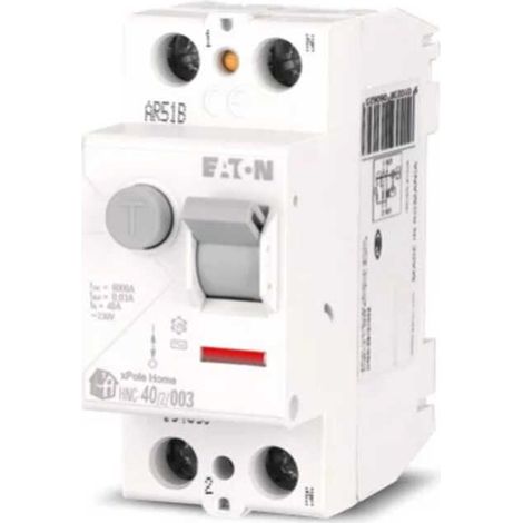 INTERRUPTOR AUTOMÁTICO DE CORRIENTE RESIDUAL EATON 40A HNC-40/2/003 194691 (1/2)