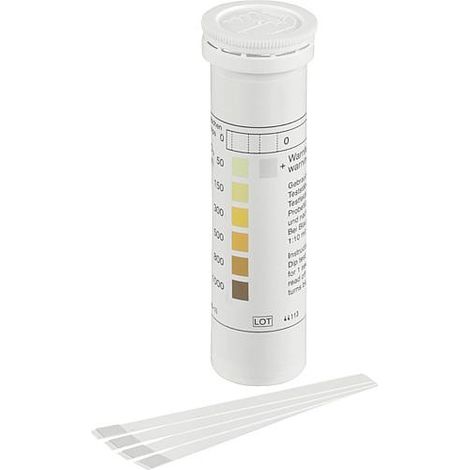 Languettes test H²O² 0-1000mg/l 100 pièce par dose