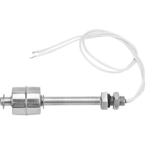 Interrupteur à flotteur avec capteur de niveau de liquide en acier inoxydable pour piscines, 100 mm (1/4)