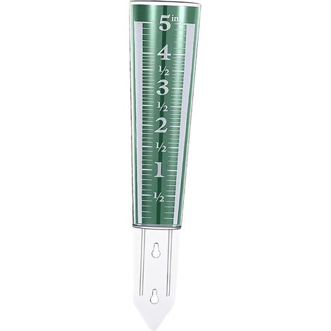 Pfahl-Regenmesser, 5 Zoll transparenter Garten-Regenmesser, Rasen-Regenmesser